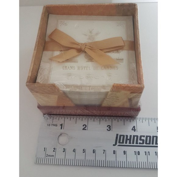 Grand Hotel de Cannes Paris  Stationary Set Square Notes - NEW 4" X 4" Souvenir - Picture 5 of 10